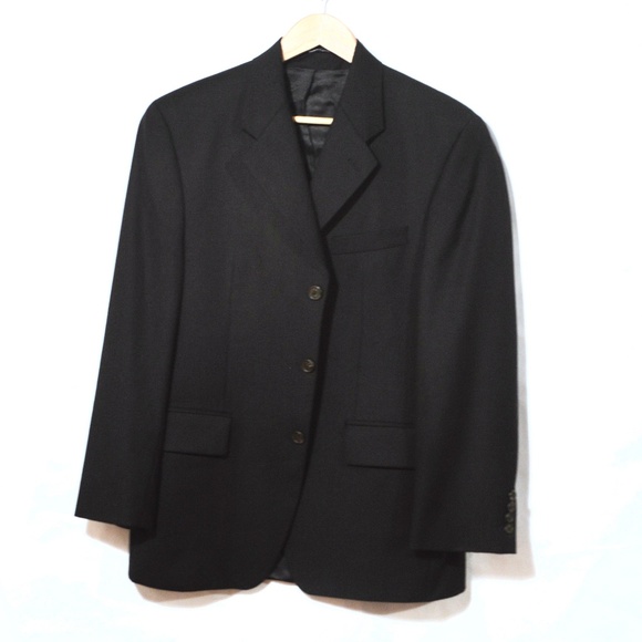 Chaps Other - RALPH LAUREN Chaps Suit Jacket Sport Coat 38 R  40R  Black Blazer Dinner